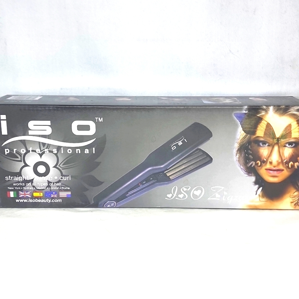 ISO zigzag Professional Straigh • Wave • Curl work on all hair types